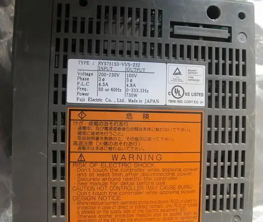 Сервопривод RYS751S3-VVS-Z52 используется один 90% появление новых 3 месяца гарантии