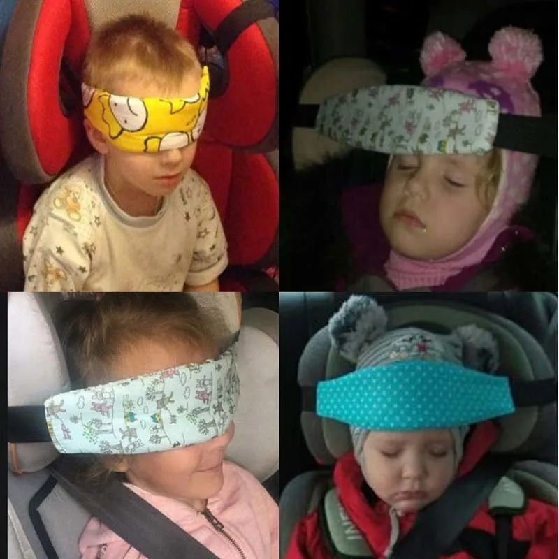 Детское автомобильное безопасное сиденье, подголовник, пояс для сна, фиксирующий бандаж для головы ребенка