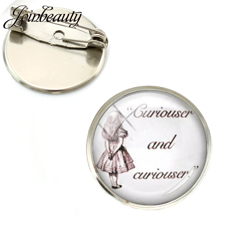 JOINBEAUTY Exquisite Popular Inspirational Quote Brooch Pins Shakespeare Audrey Hepburn Quotes