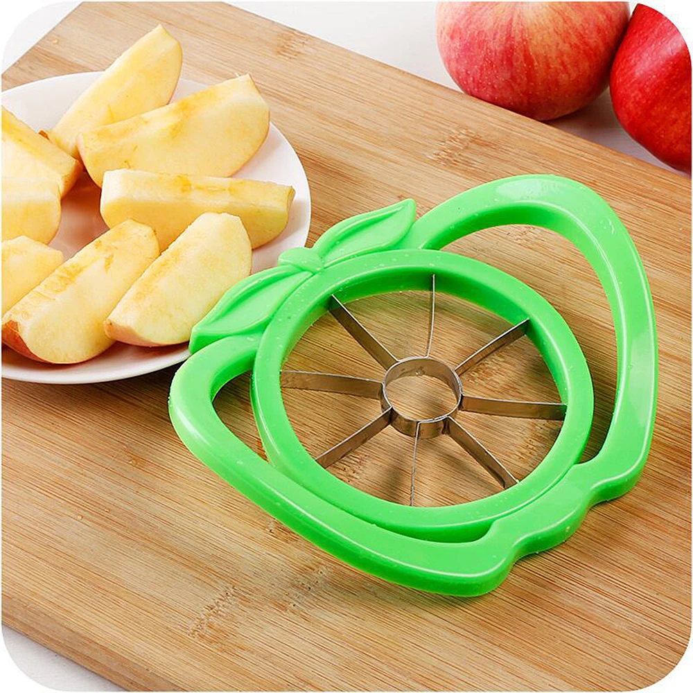 1 шт. Практичный Нож Из Нержавеющей Стали Apple Slicer креативные практичные кухонные принадлежности кухонный инструмент случайный цвет