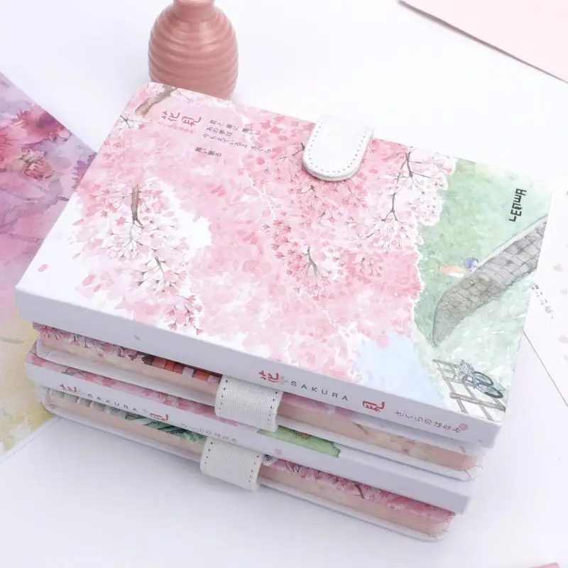 

A5 Hardcover Pink Daily Notebook Office School Grid Bullet Journal Travel Note Schedule Korean Stationery D40