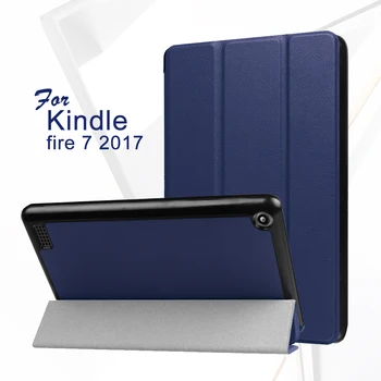 

Smart Stand Protect Case Skin Cover for 2017 Amazon Kindle Fire7 Fire 7 with Alexa eReader Accessories