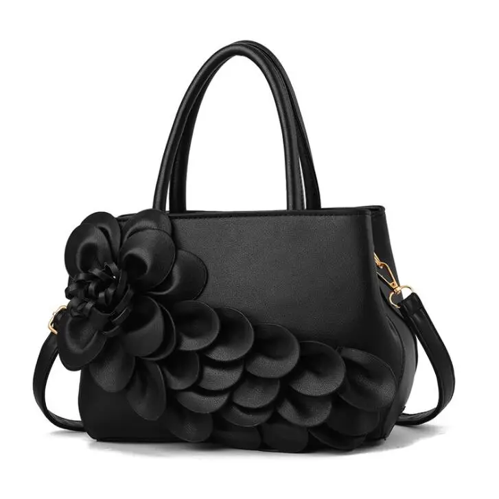 

2019 spring and summer new hot three-dimensional flower handbags confident and comfortable fashion urban elegant style handbags