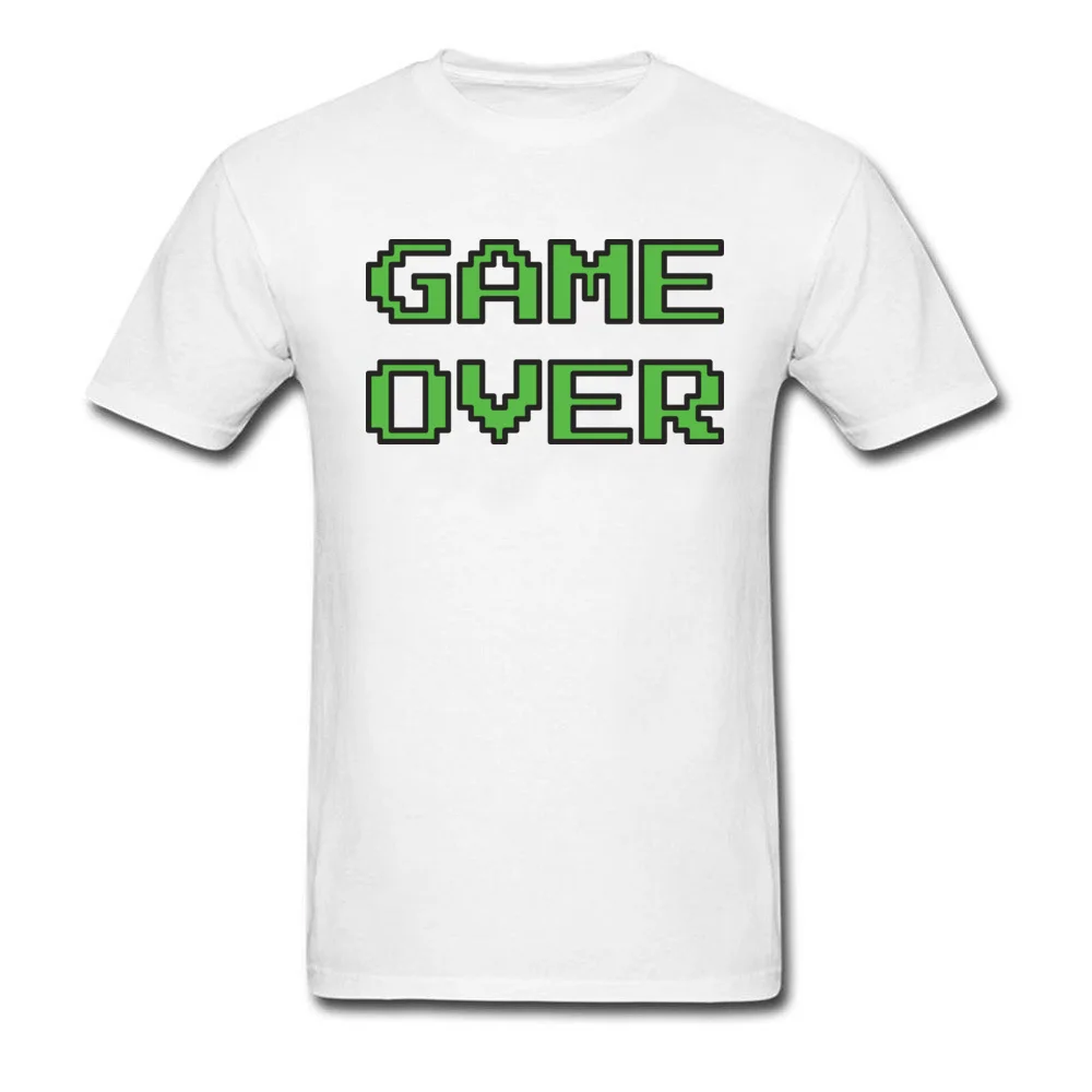 Tops Tees Game Over Labor Day Classic Birthday Short Sleeve All Cotton Round Collar Men T Shirt Birthday Tshirts Game Over white