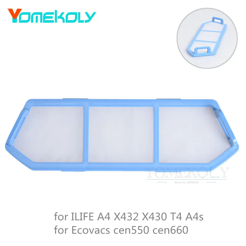 Замена Hepa фильтры для ilife A6 A4 A4s X432 X430 T4 Для Ecovacs робот-CEN550 CEN660 вакуумная подметально аксессуары