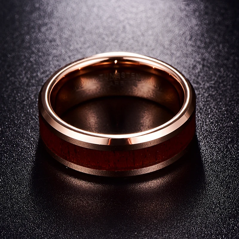 Nuncad Новое поступление Классические мужские кольца из вольфрама 8 мм обручальное кольцо из вольфрамовой стали Прямая поставка