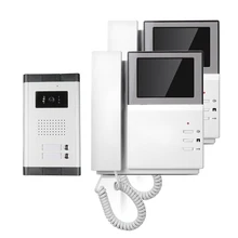 El Envío de fress de Mano 4.3 “Pantalla a Color TFT de Video de La Puerta Teléfono Intercom Timbre de La Cámara Al Aire Libre para 2 Casa de La Familia ENVÍO LIBRE