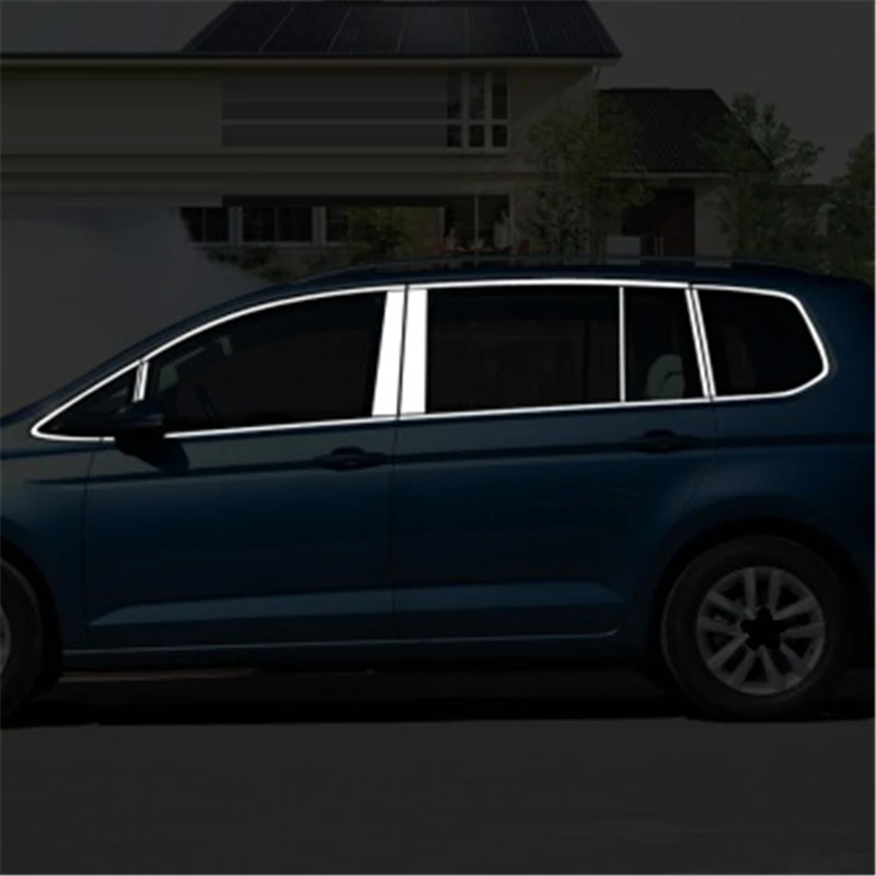 

Auto Window Body Grille Automobile Chromium Decorative Modified Car Styling Decoration Parts 16 17 18 19 FOR Volkswagen Touran L