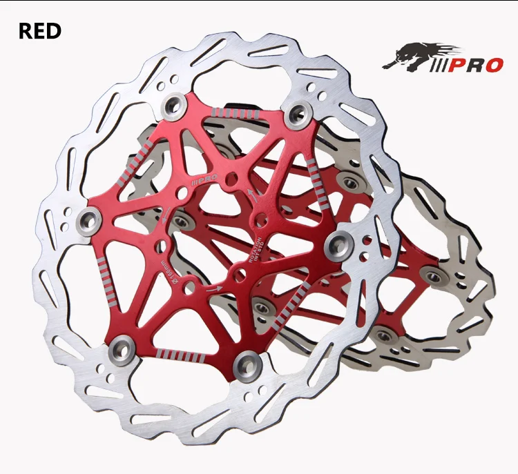 Велосипедный дисковый тормозной ротор MTB ультра-светильник плавающие дисковые роторы 160/180/203 мм IIIPRO тормозных колодок поплавок роторов шесть велосипедные Болты части