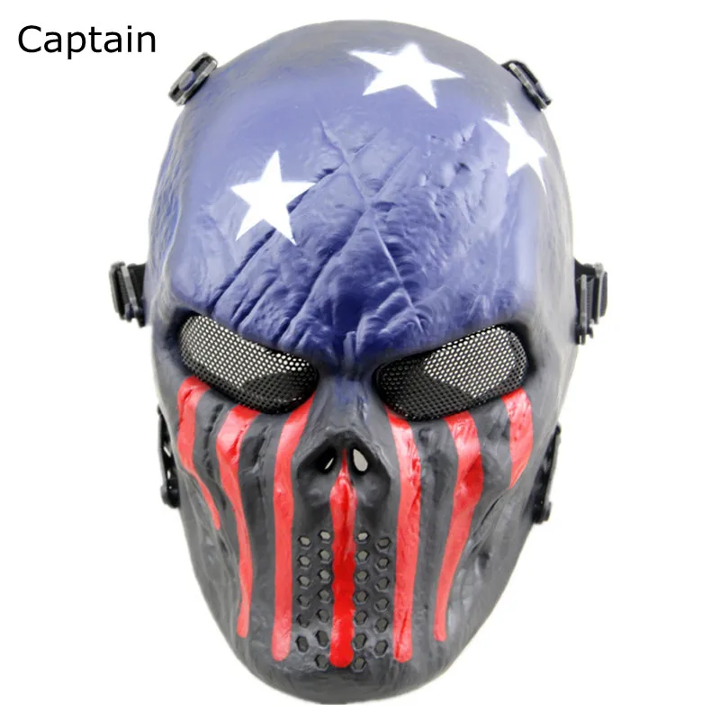 Маскарадные костюмы для косплея на Хэллоуин, Phantom Ghost, пейнтбольная маска, маски с черепами, CS Wargame, тактическая армия из двух масок