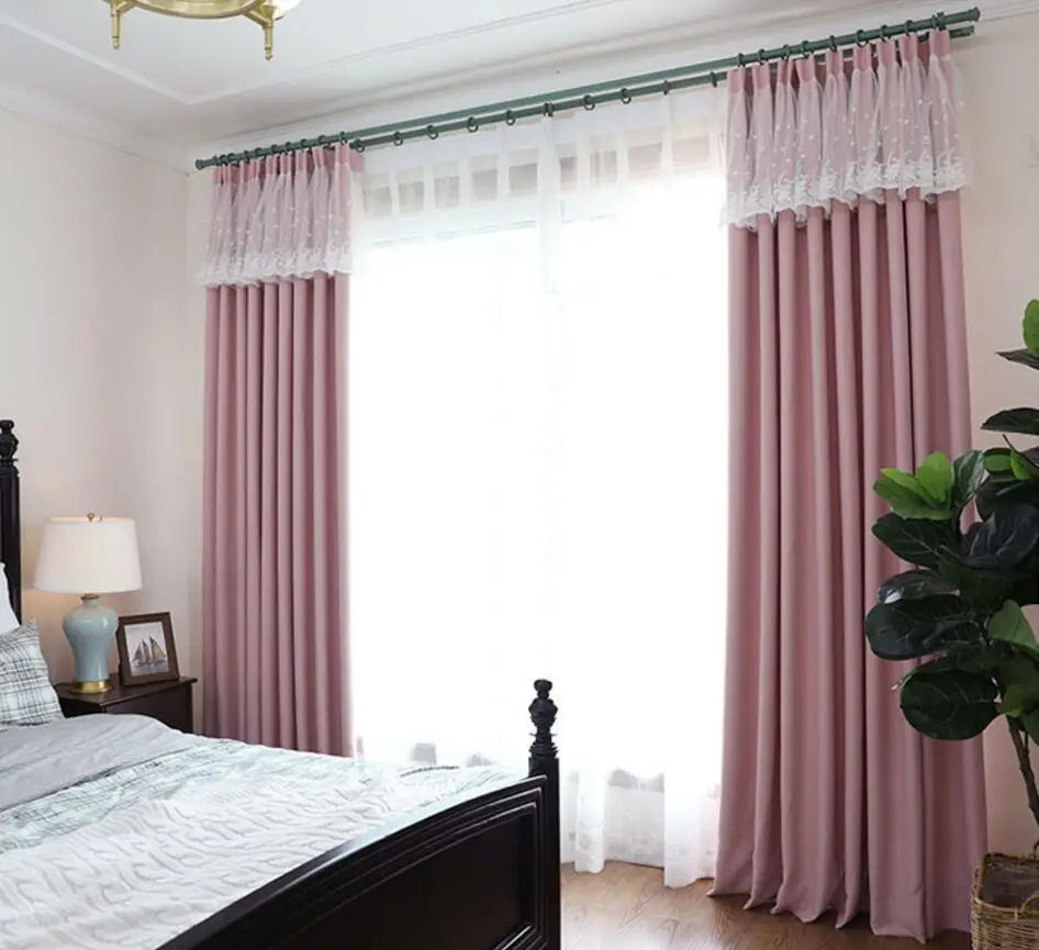 SunnyRain 1 шт. Роскошные кружевные затемненные занавески для гостиной занавески s для спальни детской комнаты драпировка настраиваемая