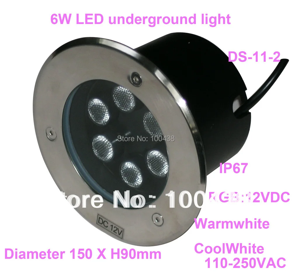

Round,high power,good quality IP67 6W LED underground light, led inground light,LED path light,110-250VAC,DS-11-2