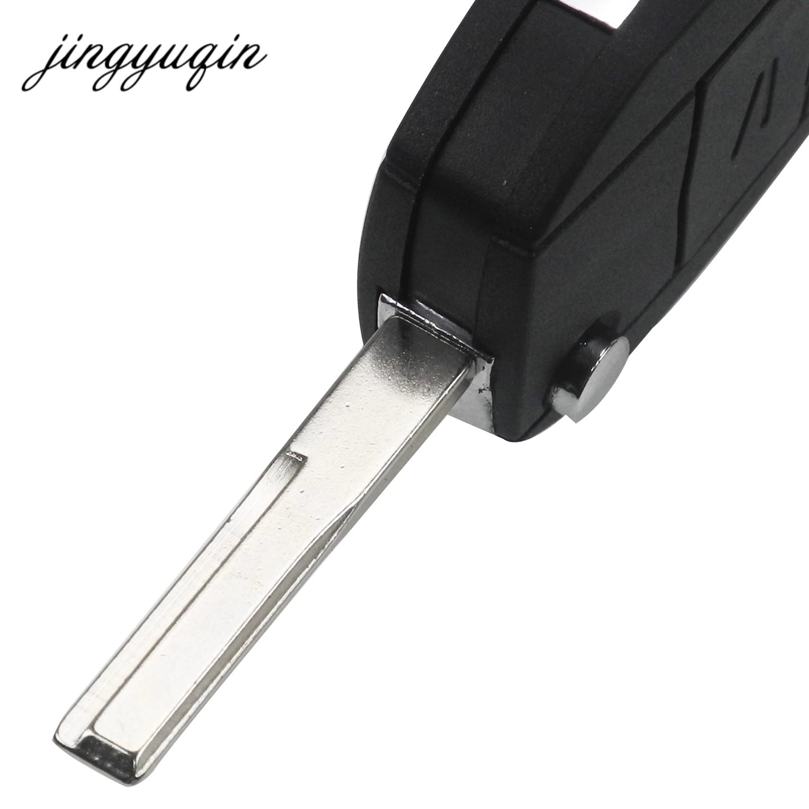 Jingyuqin 10 шт./лот HU43 модифицированный Автомобильный откидной складной чехол для ключей для Opel Corsa, Combo Tigra Meriva Agila чехол для дистанционного ключа