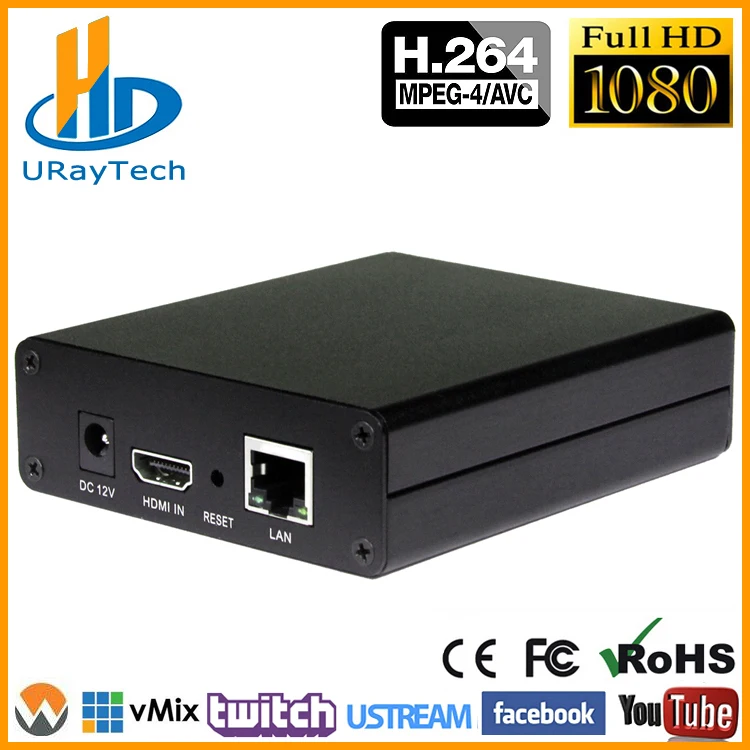 URay Mini HDMI IP Stream Encoder IPTV H 264 Hardware Encoder H264 Cable TV Digital Encoder