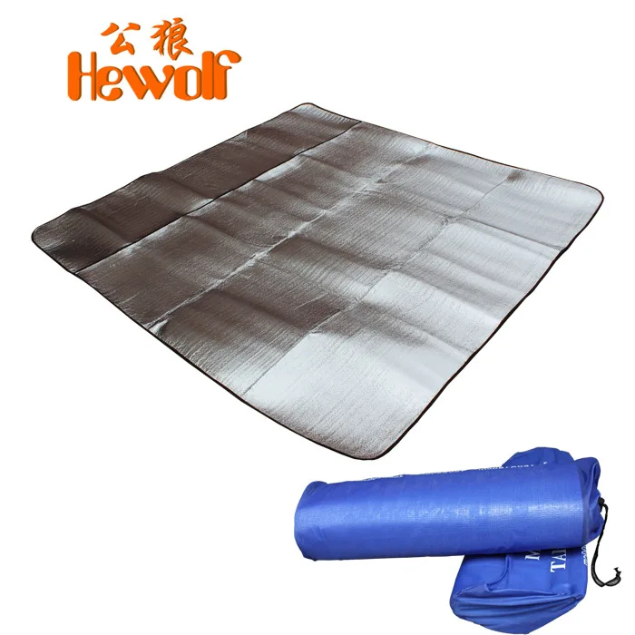 Hewolf outdoor tent aluminum membrane pad large thick moisture pad