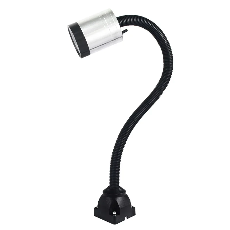 

CLAITE 9W LED CNC Machine Lathe Tool Light 50cm Flexible Gooseneck Milling Machine Work Light with US Plug 90-220V