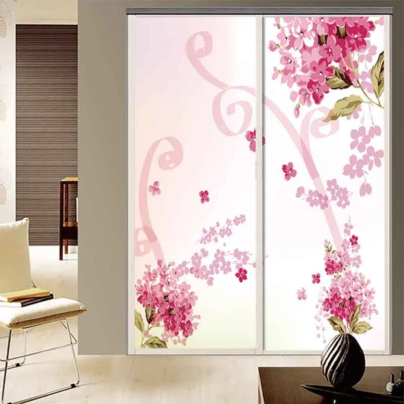 Customized window stickers sliding door stickers Bathroom glass film