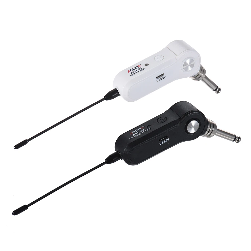 Aroma ARU-03 UHF Wireless Guitar Transmitter Audio Transmission System Electric Guitar Transmitter Receiver Set Built-in Battery Aroma ARU-03 UHF Wireless Guitar Transmitter Audio Transmission System Electric Guitar Transmitter Receiver Set Built-in Battery
