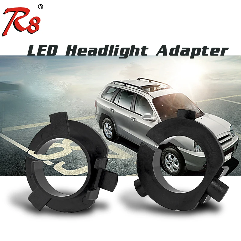 

2 PCS H7 Car LED Headlight Installation Accessories Bulb Adapter Holder Clip Base For Kia K4 K5 Hyundai Veloster New Santafe