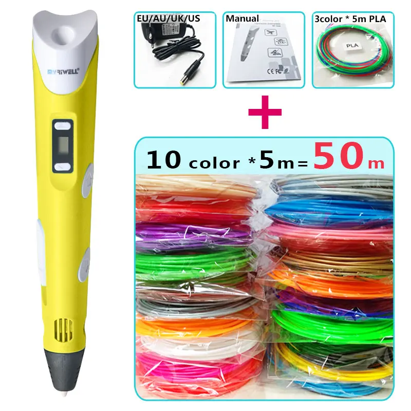 3d Pens caneta doodler 3d crianças presentes Nozzle Diameter : 0.75mm