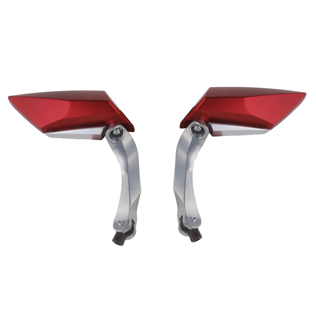 1 Pair Universal Motorcycle Mirror Quads & ATV's Rearview Mirrors  Back Side Convex Mirror 8mm 10mm Diamond Mirrors