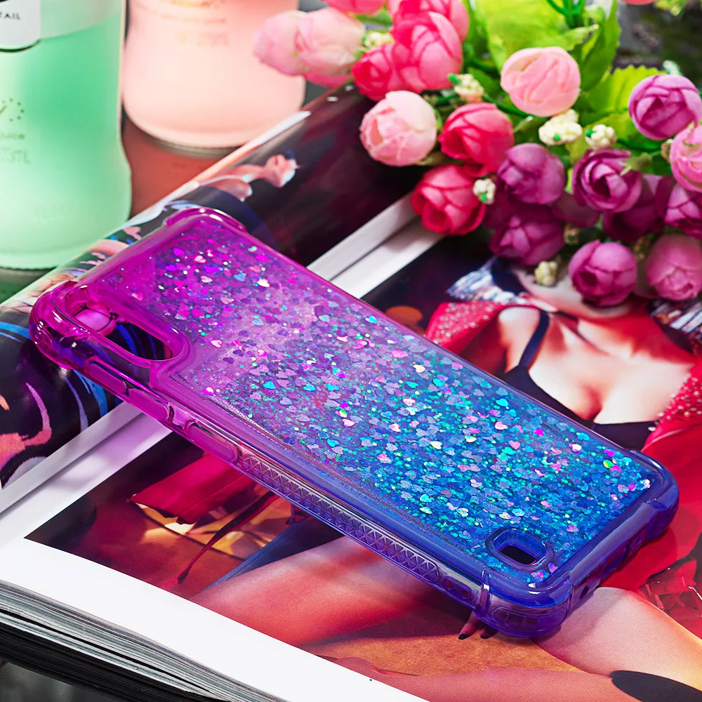 A10 чехол для samsung Galaxy A10 M10 M20 M30 чехол Блестящий градиент вышит противоударный чехол СПС etui samsung A10 A30 A50 A70 чехол для телефона