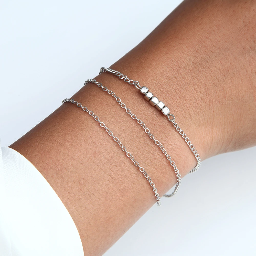 

Women Handmade Dainty Anklet Alloy Multi-layers Gold Silver Beach Foot Chain Adjustable Ankle Bracelet Accessories Gift