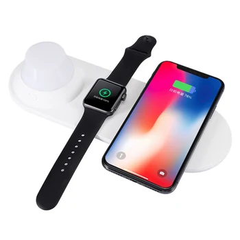 

Phone Wireless Charger Quick Charging Smart Watch Charger with LED Night Light GDeals