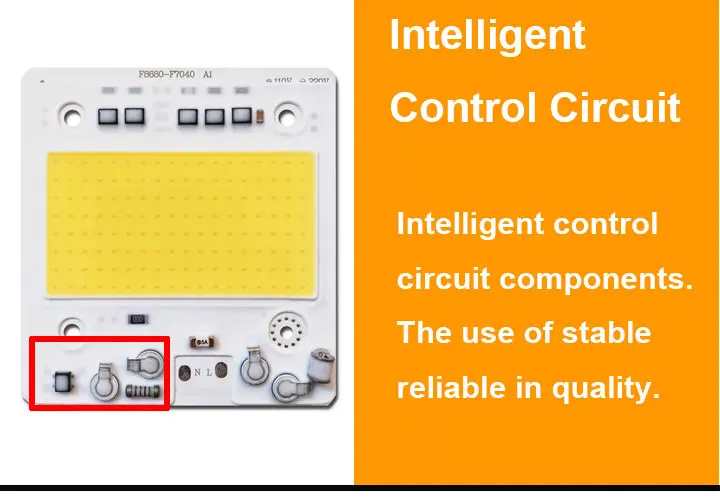 5 шт./лот светодиодный COB Чип AC110V/220 V вход с умным IC 50 Вт 100 Вт 150 Вт 200 Вт подходит для DIY прожектора высокое анти-перенапряжение напряжения