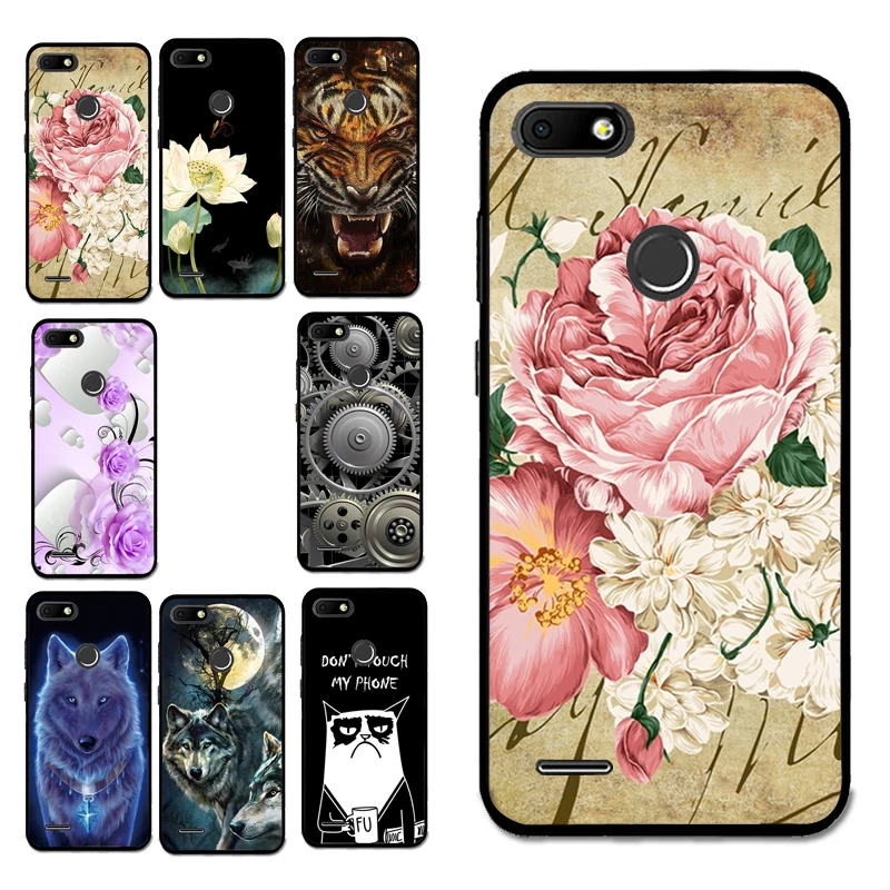 

For BQ 5512 Retro Flower Case Silicon TPU Beautiful Flora Case Cover for BQ 5512L STRIKE FORWARD Shell Bag Housing