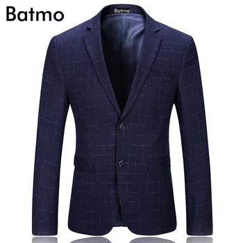 

2017 new Arrival high quality fashion single breasted Classic lattice Men's business casual suit coat.M.L.XL.XXL.XXXL.