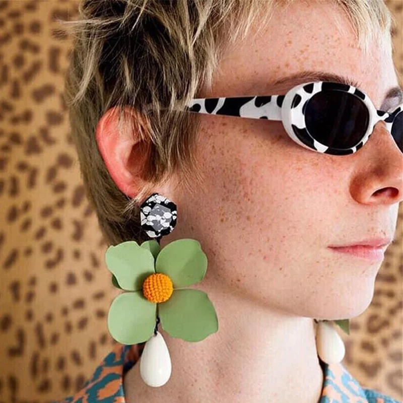 Роскошные женские солнцезащитные очки с оправой цвета коровы,, брендовые, кошачий дизайн, Овальные, маленькие глаза, солнцезащитные очки, оттенки для женщин, Винтажные Солнцезащитные Очки