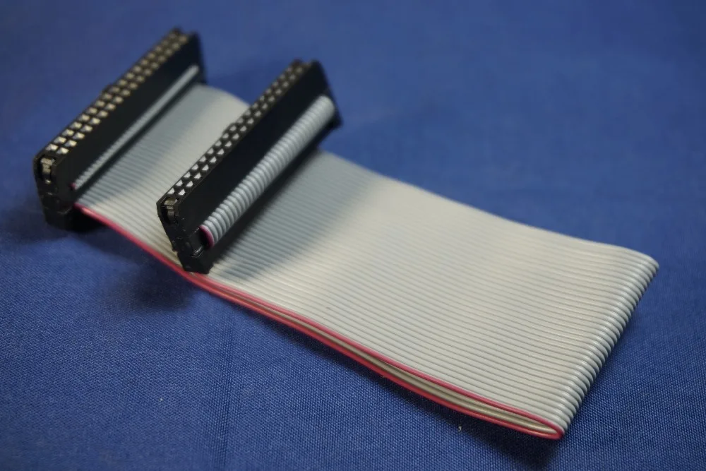 20pcs 2.0 mm IDC Socket Extension Flat Ribbon Cable 40 Pin 80 100 150