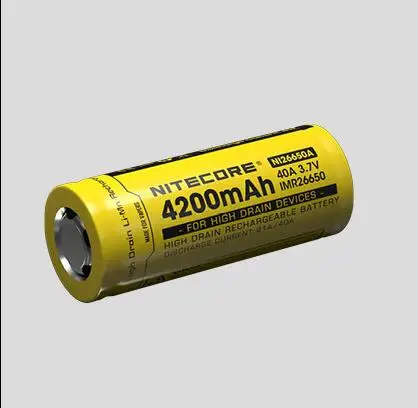

IMR26650 rechargeable 4200MAH 40A 26650 lithium battery