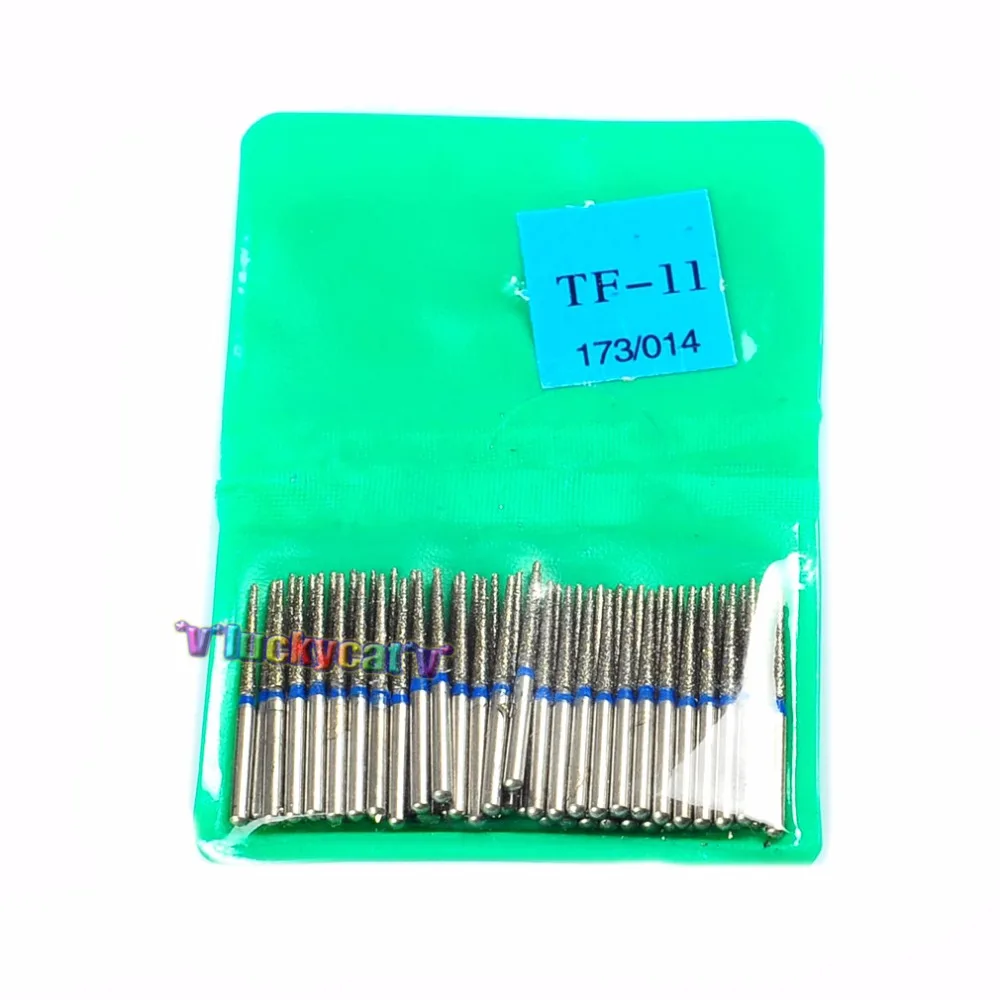 

50Pcs Dental Diamond FG High Speed Burs For Polishing Smoothing 1.6MM TF-11