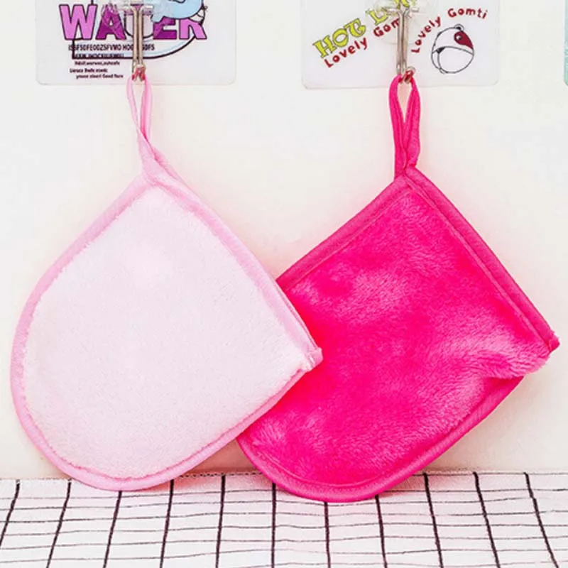 1PC Beauty Reusable Microfiber face Cloth Face Towel Makeup Remover Towel Cleansing Glove Tool cosmetic puff Make up face care