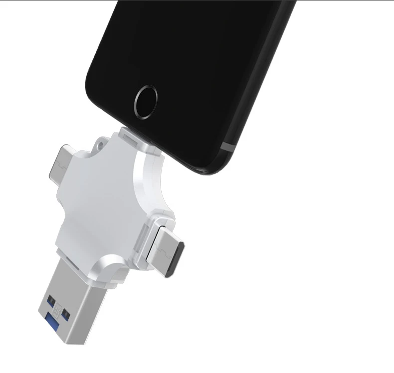 4 в 1 кардридер Micro usb type C IOS OTG Micro SD TF кард-ридер для Android телефон карта памяти адаптер iPad Macbook камера