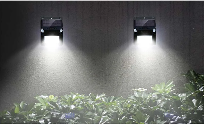 RGBW Led Solar Lights with Motion Sensor Lamp 12leds 5050 Waterproof Luce Solare Solar Led Lamp for Garden Yard Wall Lightings (1)