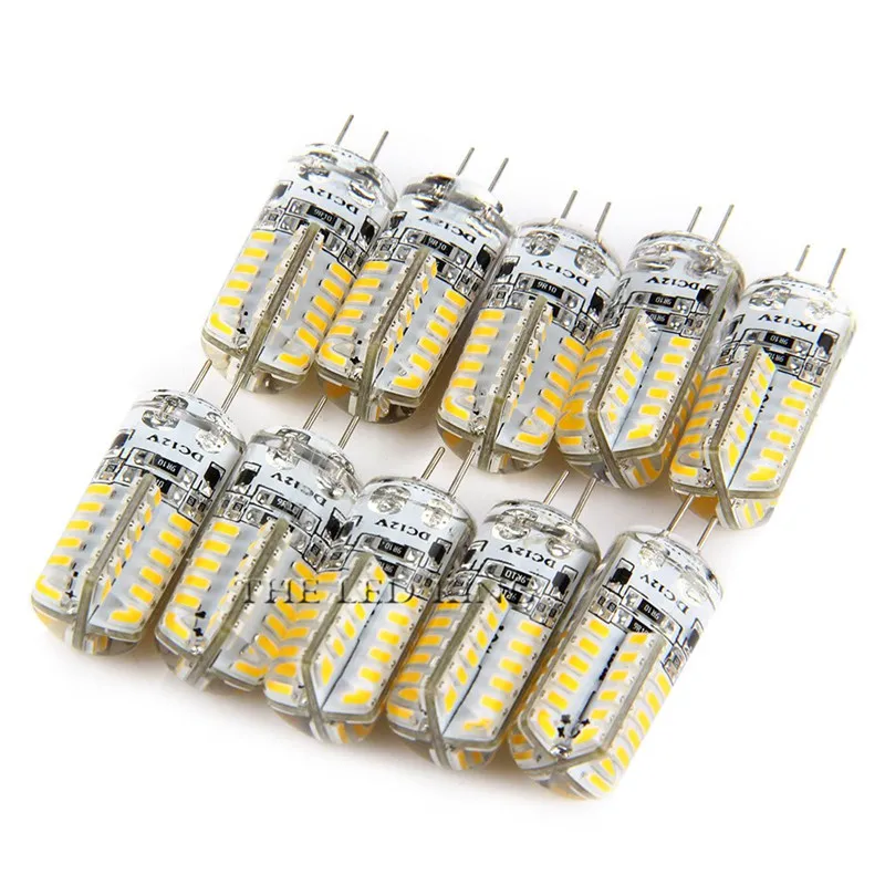 SonQin 10 шт. G4 светодиодный светильник 3 Вт 6 9 12 15 21 AC/DC 12V 220V 3014/5050 SMD заменить 20 30 40