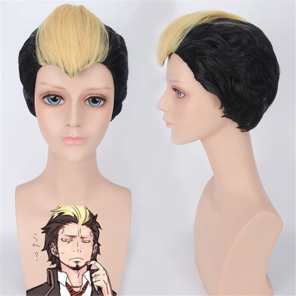 Аниме Ao no Exorcist Suguro Ryuji Guilty Crown Arugo парик косплей костюм для мужчин короткие