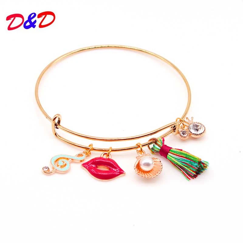 Pulseiras Feminina,, очаровательные браслеты с кисточками, расширяемые с покрытием, ювелирные изделия для женщин, Char