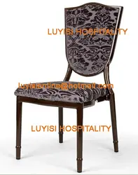 Укладка Алюминий ресторан стул luyisi3802, 5 шт./коробка, удобное сиденье и спинку, прочная ткань