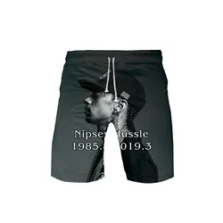 Nipsey Hussle 3D Стиль Популярные базовые уличные летние шорты модные повседневные Хип-хоп шорты крутые спортивные Kpop шорты мужские брюки