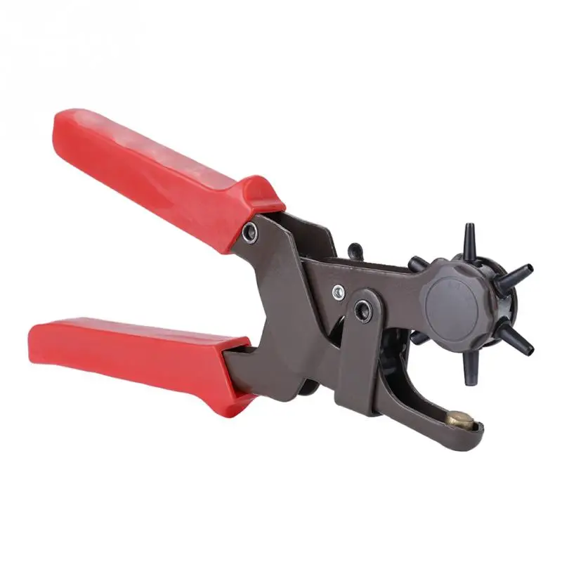 

MIRUI Revolving Leather Hole Punch Plier Leather Belt Cut Eyelet 6 Sizes (Enhanced Version)