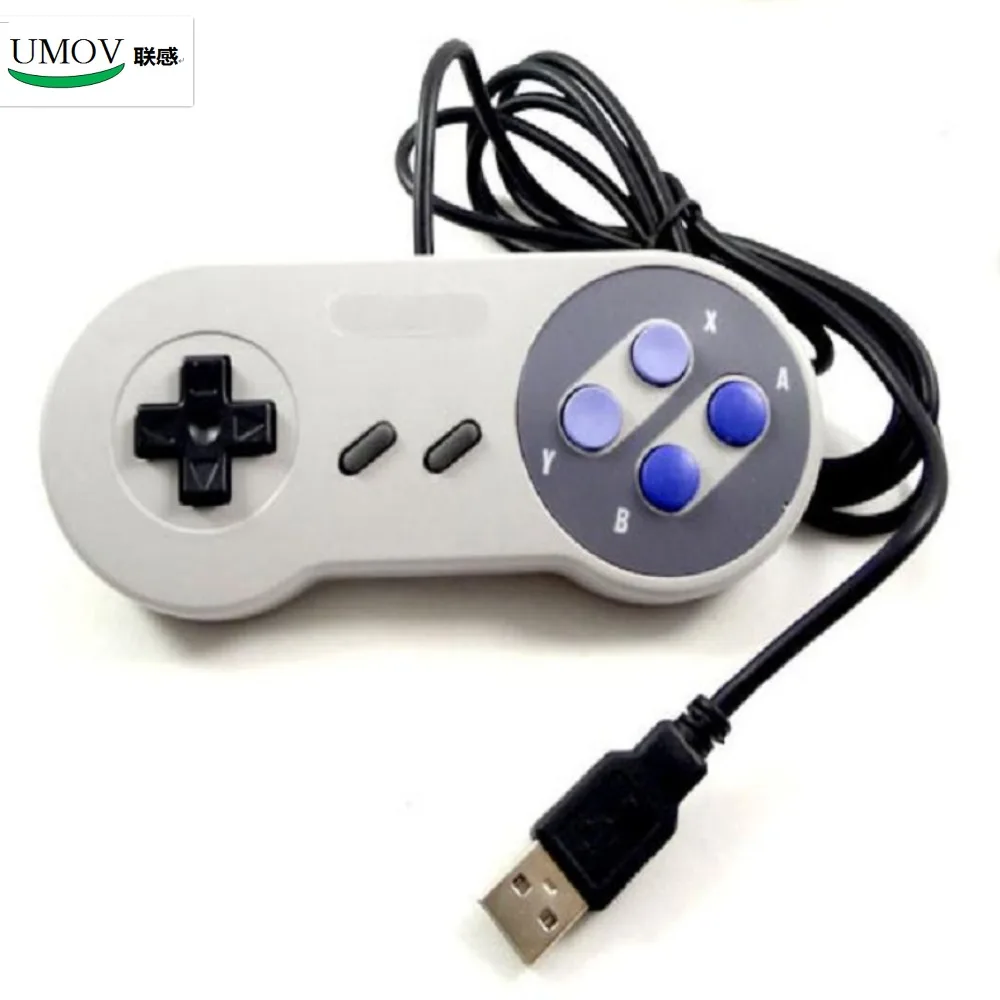 1x Retro Gaming for SNES USB Wired Classic GamePad Joystick Controller