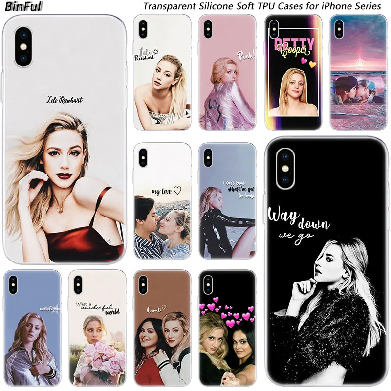 Модный мягкий силиконовый чехол Lili Reinhart Riverdale для Apple iPhone 11 Pro XS MAX XR X 7 8 Plus 6 6s 5