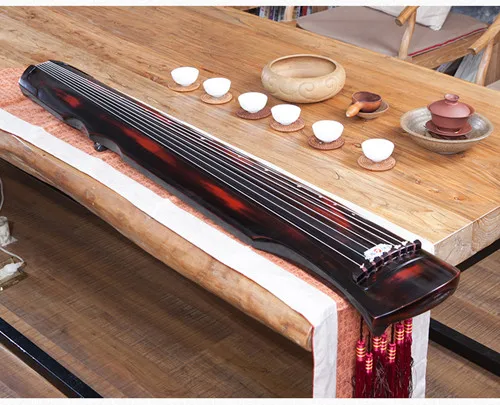 Cinnabar guqin fu xi Тип Lyre китайский 7 струн древний Zither китайские Музыкальные инструменты zither твердые AAA ель Guqin