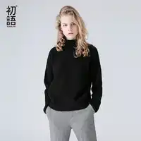 Toyouth Knitting Pullover Turtleneck Sweater Women Outerwear Jumper Long Sleeve Sweater Autumn Winter pull femme Casual Sweaters