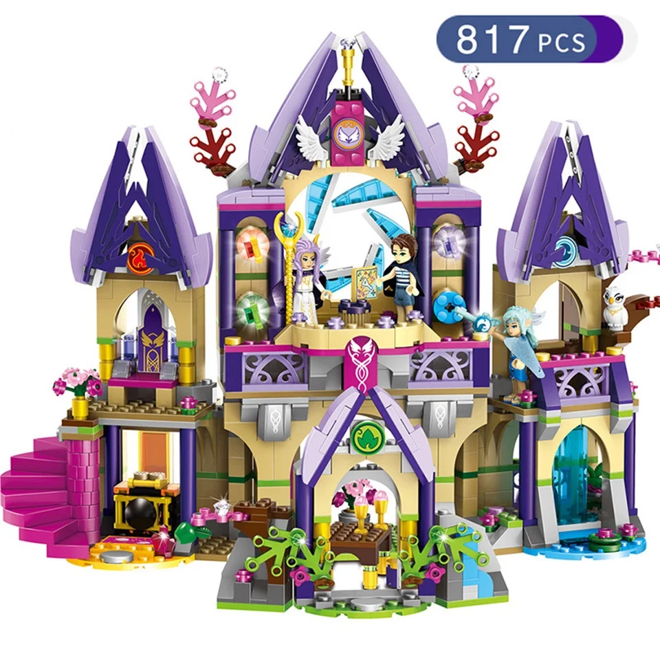 

Girl Sky Castle Legoed Friends Building Blocks Small Particles Assemble Educational Model Bricks Toys Compatible Legod City