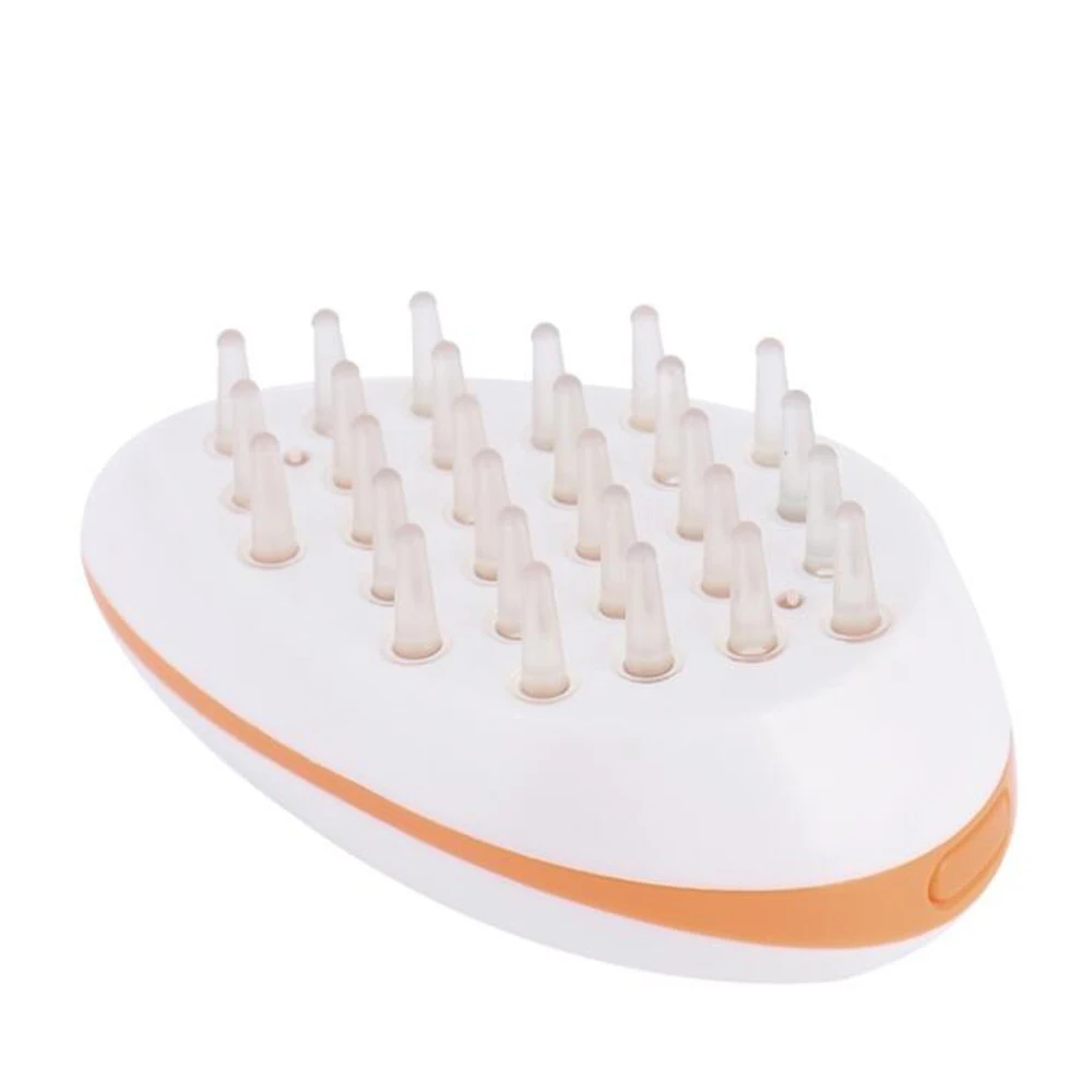 1pc Women Mini Electric Scalp Massage Comb Detangling Hair Brush Comb